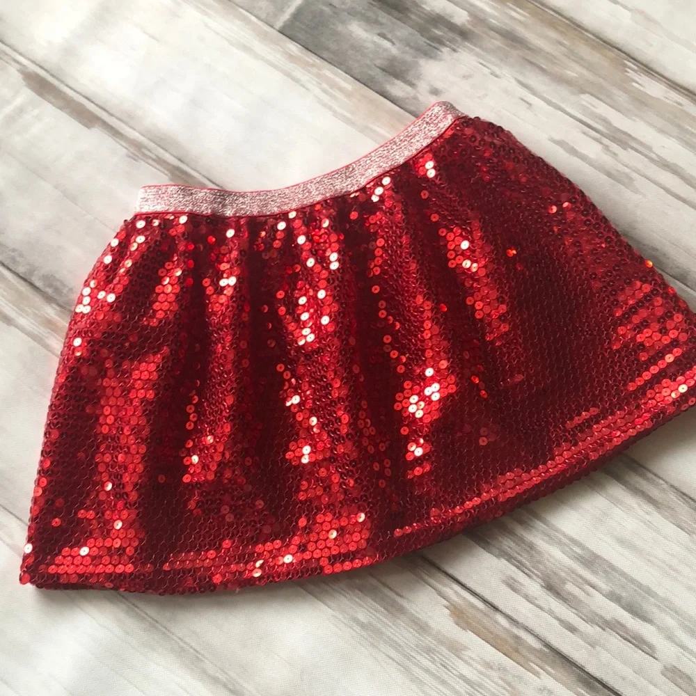 COSTUME SKIRT/ GIRLS SIZE  7/8 GLITTER SKIRT